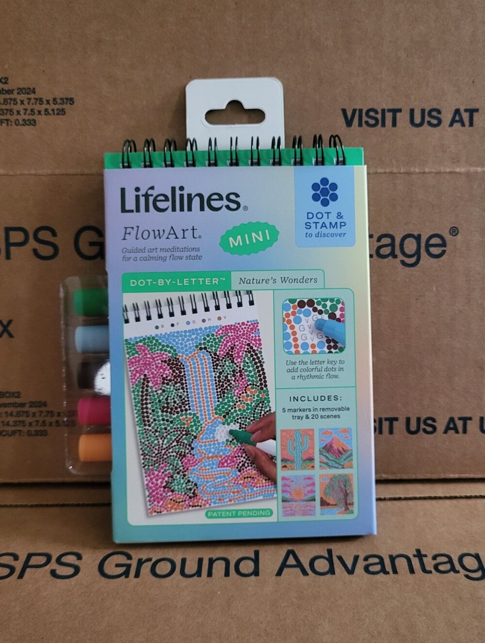 NEW Lifelines FlowArt Dot-by-Letter Mini - Nature's Wonders